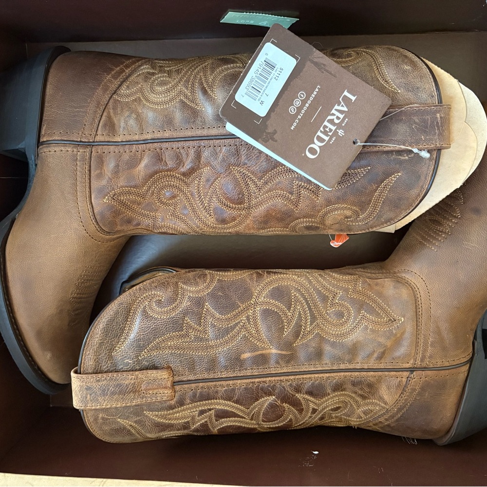 Maddie Laredo Tan Western Boots